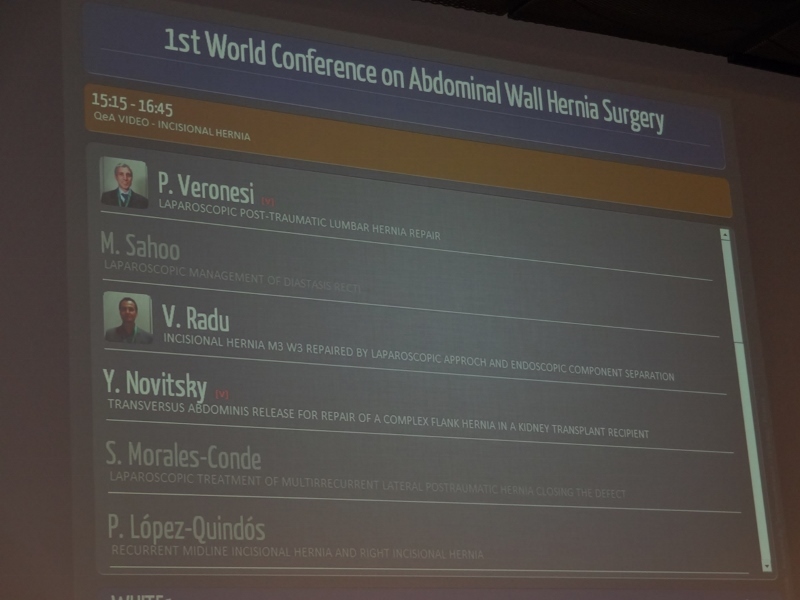 Primul Congres Mondial de Chirurgie a Peretelui Abdominal